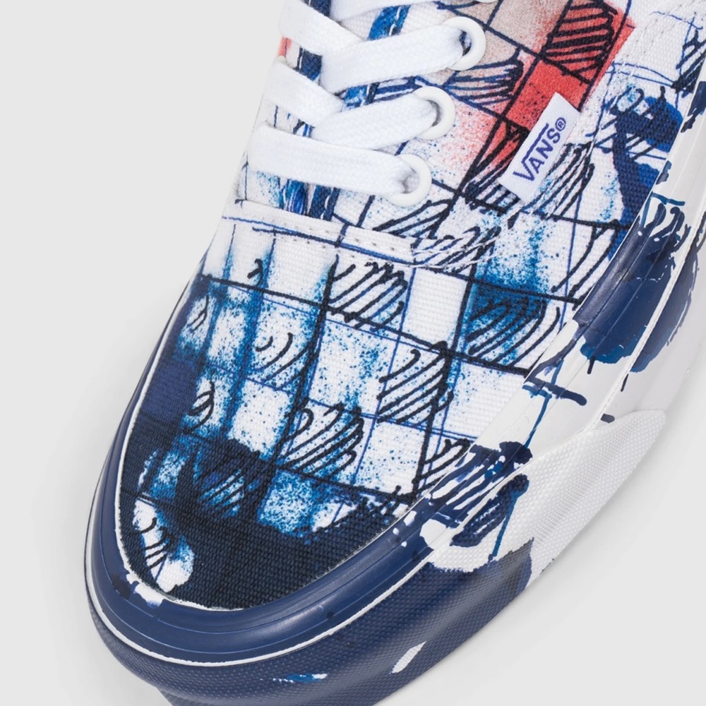 VANS Og Authentic Lx Connor Tingley True White-Blue VN0A4BV961P Men Us7